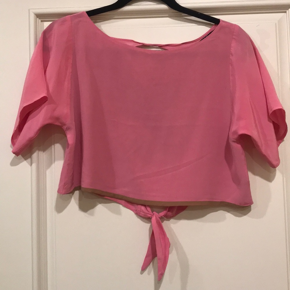 Naven silk crop top